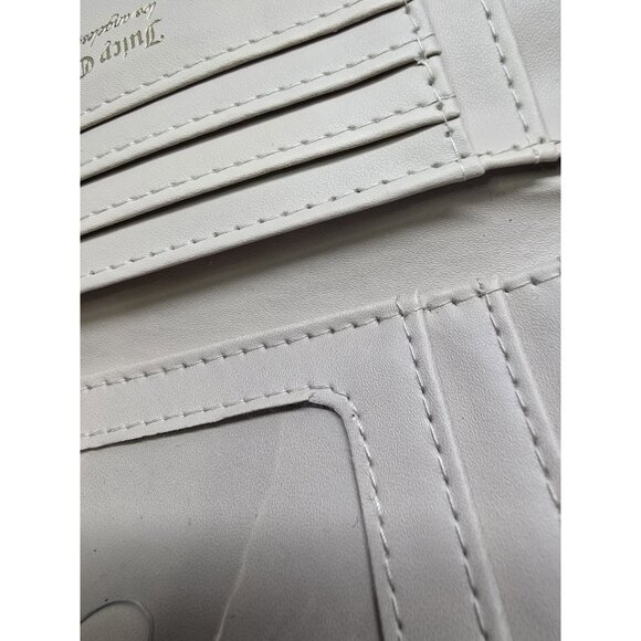 Juicy Couture Bifold Wallet Pink Velour With Gemstones-SOME FLAWS- READ INFO - Picture 7 of 12